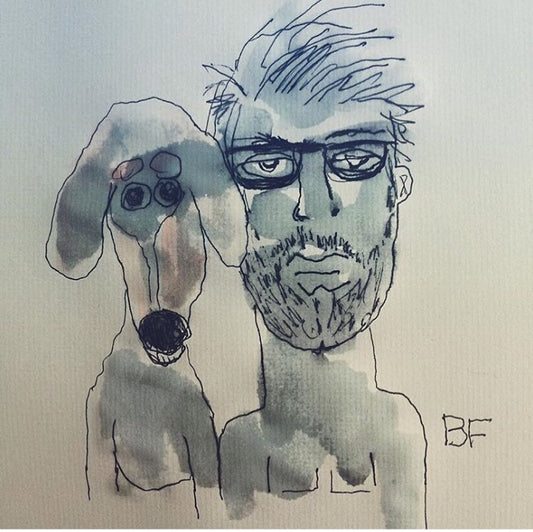 “Portrait of the Artist with Dog”